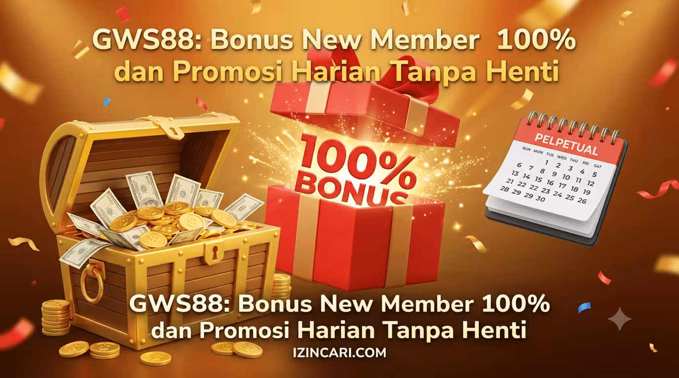 GWS88: Bonus New Member 100% dan Promosi Harian Tanpa Henti