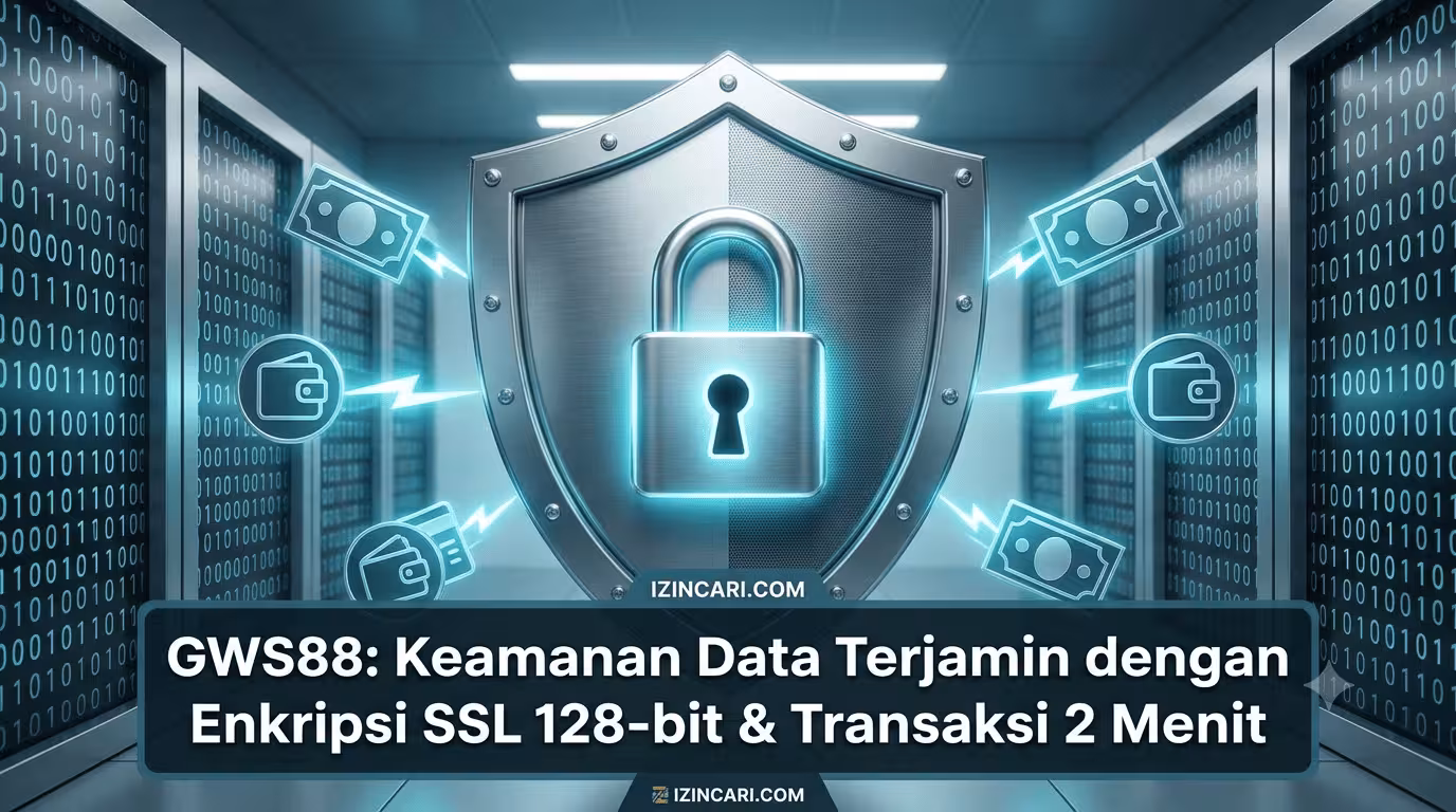 GWS88: Keamanan Data Terjamin dengan Enkripsi SSL 128-bit & Transaksi 2 Menit