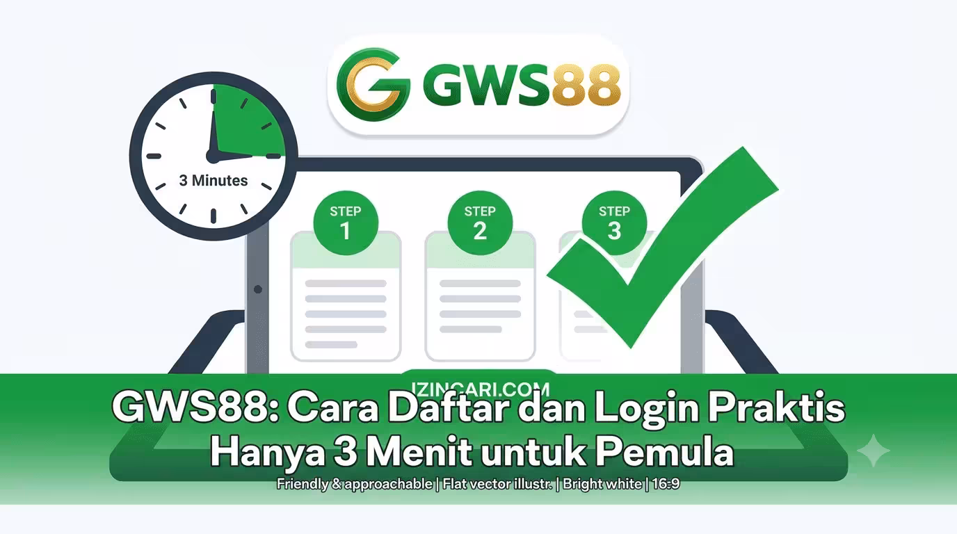 GWS88: Cara Daftar dan Login Praktis Hanya 3 Menit untuk Pemula